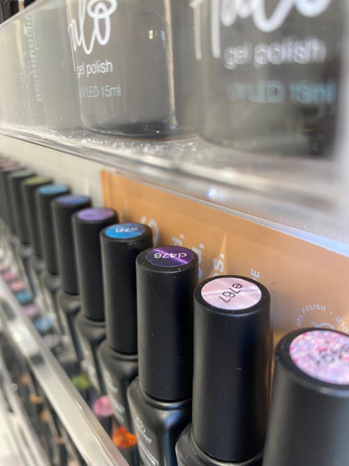 Gel polish colour wall